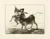 Francisco De Goya, L'Aveugle enlevé sur les cornes d'un taureau