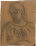 Ferdinand Hodler, Studie zu "Bildnis einer Unbekannten (Savoyerin)"