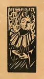 Unschlüssiges Mädchen by Ernst Ludwig Kirchner, 1906, Holzschnitt, offered Jun 2019