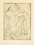 Wilhelm Lehmbruck, Kreuzigung, 1912, Radierung