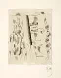 Fernand Léger, Profil de femme, Um 1931, Kaltnadel