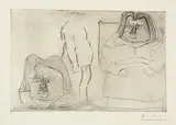 Pablo Picasso, Balzac, d'après Rodin, Paris, 25. November 1952, Radierung