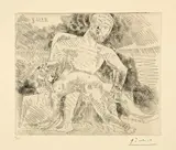 Pablo Picasso, Le Rapt, Cannes, 18. September 1955, Radierung