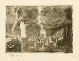 Camille Pissarro, Baigneuse aux oies, 1894, Radierung