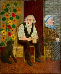 Louis Vivin, Portrait des parents de l'artiste, Um 1925, Öl auf Leinwand