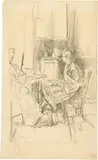 Édouard Vuillard, Sitzende Dame in Interieur