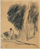 Jean-Baptiste Camille Corot, Cavalier passant dans un chemin creux au pied d’un arbre