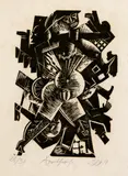 Otto Dix, Apotheose, 1919, Holzschnitt