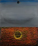 Max Ernst, Effet de soleil reflété dans l’eau, 1927/28, Öl auf Leinwand