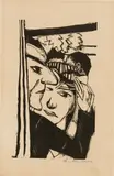 Max Beckmann, Tanzendes Paar, 1922, Holzschnitt