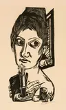 Max Beckmann, Frau mit Kerze
