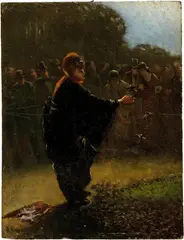 Pieter Oyens, Im Park, 1891, Öl auf Holz