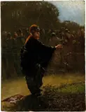 Pieter Oyens, Im Park, 1891, Öl auf Holz
