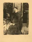 Édouard Vuillard, La Mère du peintre, Um 1895, Lithographie
