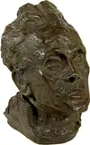 Egon Schiele, Selbstbildnis, Um 1917, gegossen 1980, Bronze-Skulptur nach einer Terrakotta-Skulptur von um 1917, posthumer Guss von 1980