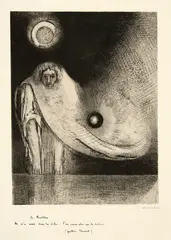 Le Buddha by Odilon Redon, 1895, Lithographie, offered Jun 2018
