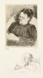 Camille Pissarro, La Femme de l'artiste, Um 1895, Lithographie