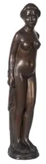 Baigneuse debout, drapée sur le bras droit by Aristide Maillol, 1900, Bronze, offered Jun 2017