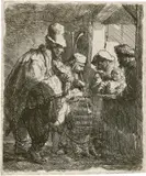 Die wandernden Musikanten by Rembrandt Harmensz van Rijn, Um 1635, Radierung, offered Jun 2017