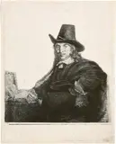 Jan Asselijn, Maler, genannt "Krabbetje" by Rembrandt Harmensz van Rijn, Um 1647, Radierung, Kupferstich und Kaltnadel, offered Jun 2017