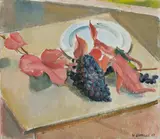 Maurice Barraud, Raisin bleu, 1947., Öl auf Leinwand.