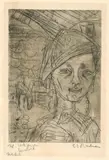 Ernst Ludwig Kirchner, Hirtenbube, 1920., Radierung.