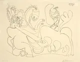 La Pique I by Pablo Picasso, Cannes, 1959., Lithographie., offered Jun 2017