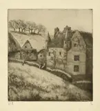 Camille Pissarro, La Ferme à Noël à Osny