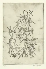 Yves Tanguy, Ohne Titel, 1945., Radierung.