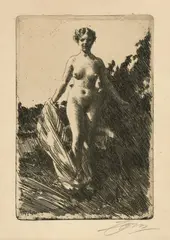 Summer by Anders Zorn, 1907., Radierung., offered Jun 2017