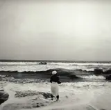 Alberto Venzago, Mahinou Déhoussou Santos greets the sea gods, Quidah, Benin 1990s, photograph