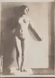 Alfons Walde, Standing nude, Kitzbühel c. 1940