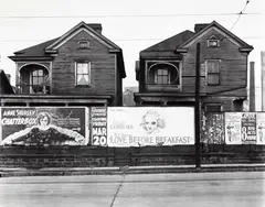 Walker Evans, Houses and Billboards, Atlanta 1936, 1936, photograph