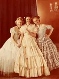 Heinz Simonis, Three young ladies in ball gowns, Vienna 1951, 1951, photograph