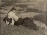 Heinrich Kühn, Am Hügel in Birgitz' (Mary Warner and Lotte), Tyrol c. 1906