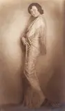 Edith Glogau, Portrait in evening dress, 1930, photograph
