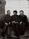 August Sander, The revolutionaries Alois Lindner, Erich Mühsam and Guido Kopp, 1928, photograph