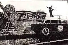 Inauguration float, Washington D.C. 1973 by Charles Harbutt, 1973, photograph, offered Jun 2024