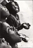 Chris Steele-Perkins, School children in the rain, Lesotho 1981, 1981, photograph