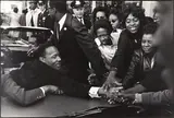 Leonard Freed, Martin Luther King, Jr. after receiving the Nobel Peace Prize, Baltimore, October 1964