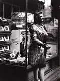 Changing New York, Shop window, New York c. 1935 by Berenice Abbott, 1935, photograph, offered Apr 2021