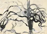 Gustav Bolin, Composition, encre, gouache et pastel sur papier