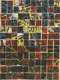 Remo Bianco, Composition, 1955, collage sur panneau