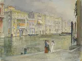Carl Weiss, Palazzo Corner Dei Cavalli, 2001, aquarelle et rehauts de gouache sur papier