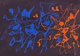 Giulio Turcato, Composizione, 1960, tempera on caroncino