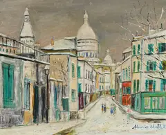 Maurice Utrillo, Rue de la boulangerie Montmartre, 1927, huile sur toile
