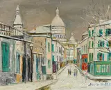Maurice Utrillo, Rue de la boulangerie Montmartre