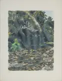 Robert Hainard, La rivière (La Laire), bois gravé
