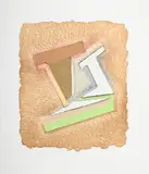 Frank Stella, Olyka III, 1975, technique mixte sur papier