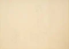 Hans Erni, Mère et enfant, 1956, encre et plume sur papier